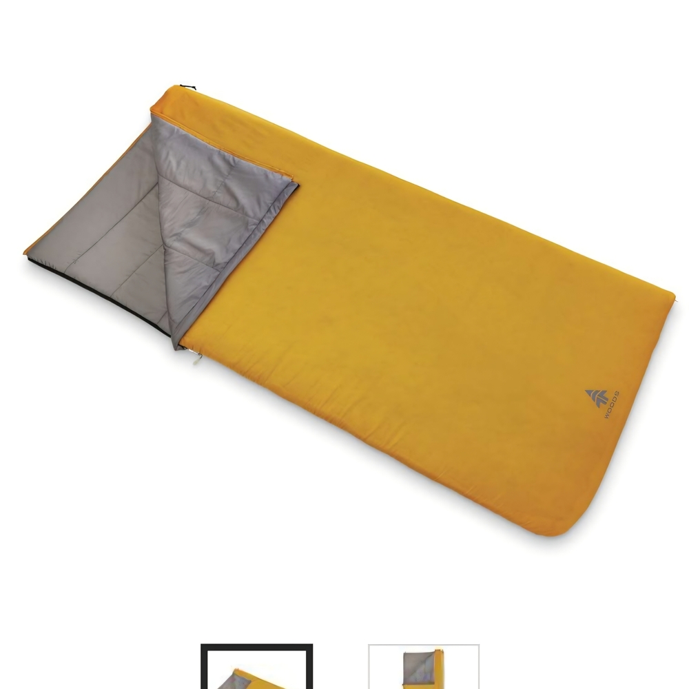 Woods NWOT Microlite 10C Mild Weather Adult Sleeping Bag & Compression Sack (A)